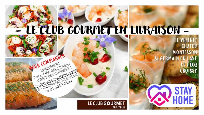 Commander en livraison au club gourmet traiteur proche Vésinet
