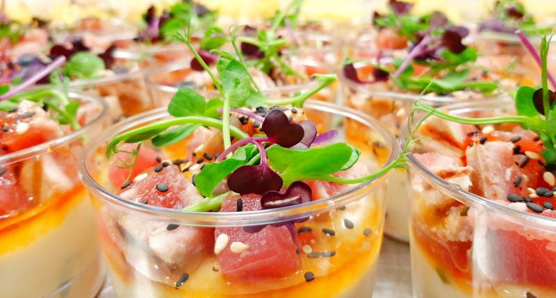 Réserver des verrines de poisson au Club Gourmet proche Paris